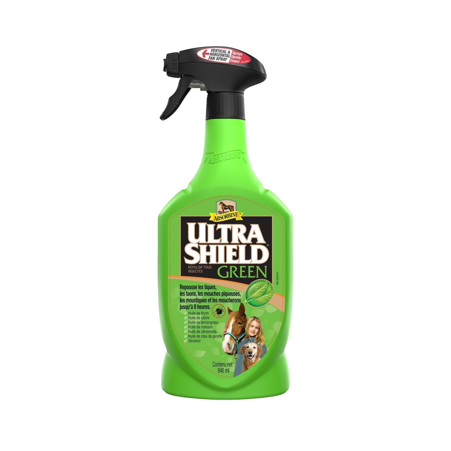 Spray przeciw insektom dla koni Absorbine Ultrashield Green