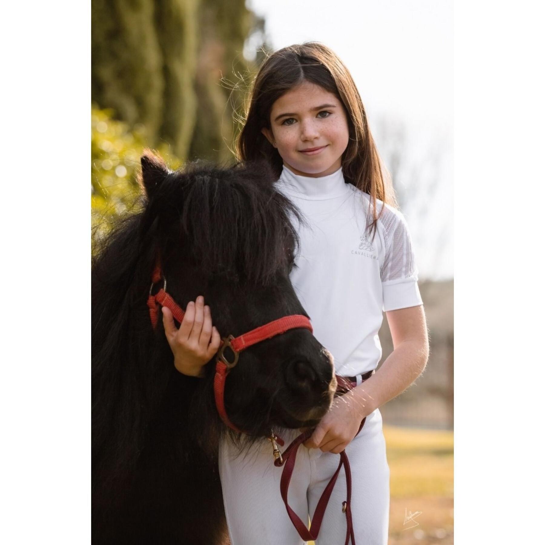 Dziewczęca jeździecka koszulka polo Cavalliera Contessa