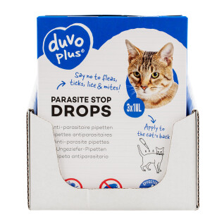 Krople przeciwpasożytnicze dla kotów Duvoplus