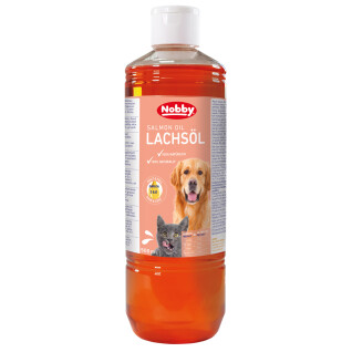 Suplement diety dla psów i kotów olej z łososia Nobby Pet 500 ml
