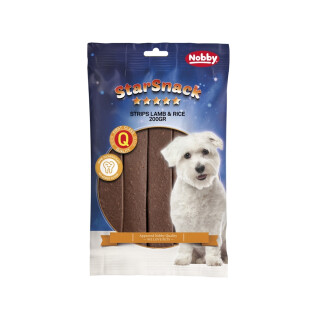 Przysmaki dla psów Nobby Pet StarSnack Strips Lamb & Rice 200 g