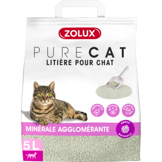 Zapachowy zbrylający się mineralny żwirek dla kota Zolux