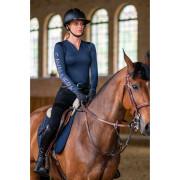 Damska koszulka jeździecka z długim rękawem o wysokiej wydajności Cavalliera Rose Gold