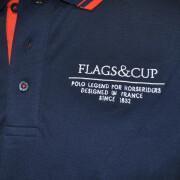 Koszulka polo do jazdy konnej Flags&Cup Capto
